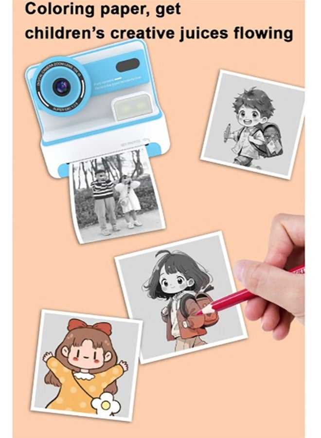 Bukela Instant Print Camera for Kids, Christmas Birthday Gifts for Girls Boys Age 3-12, HD Digital Video Cameras for Toddler, Portable Toy for 4 5 6 7 8 9 10 Year Old Girl with 32GB SD Card - Image 5