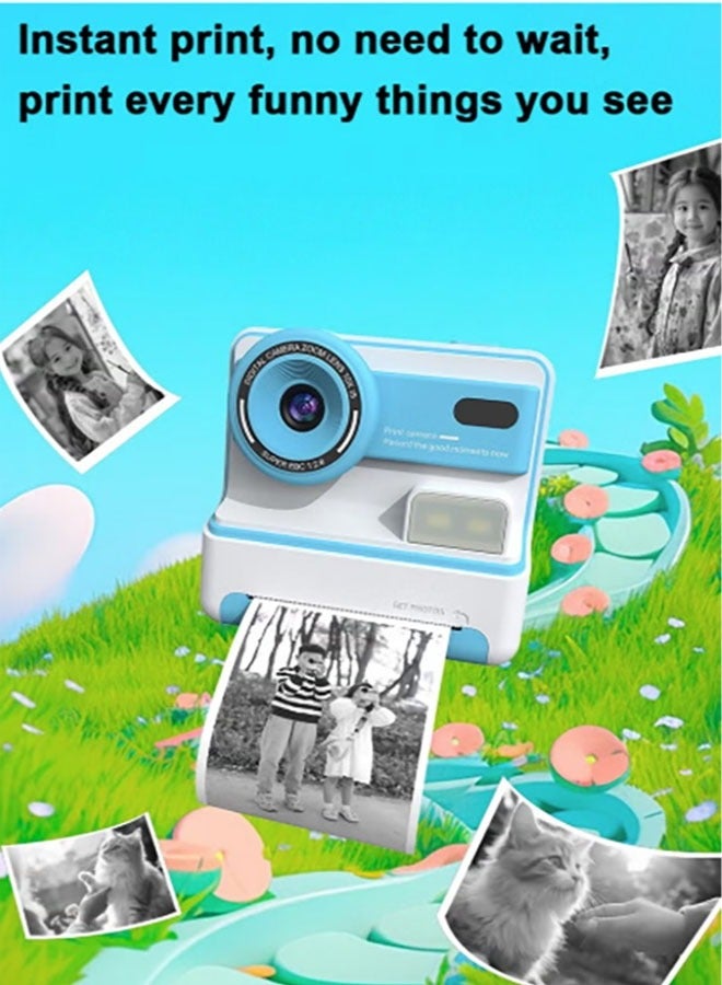Bukela Instant Print Camera for Kids, Christmas Birthday Gifts for Girls Boys Age 3-12, HD Digital Video Cameras for Toddler, Portable Toy for 4 5 6 7 8 9 10 Year Old Girl with 32GB SD Card - Image 2