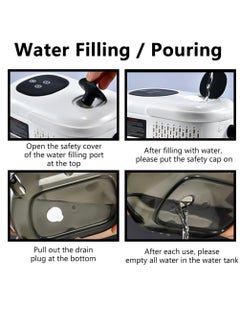 XiuWoo Professional Portable Multifunctional Electric Handheld Steam Cleaner, High Temperature Steamer, Steam Cleaning Machine 2500W,6 gears adjustable,3Bar high pressure, 10s spray 105° steam  - Image 4