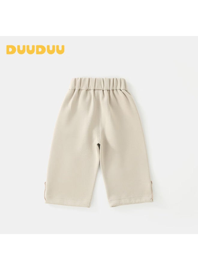 Duuduu Kids Children's Pants Boys Girls Baby Long Pants Infant Casual Sports Straight Jogger Pants Trendy Gray 120 - Image 2