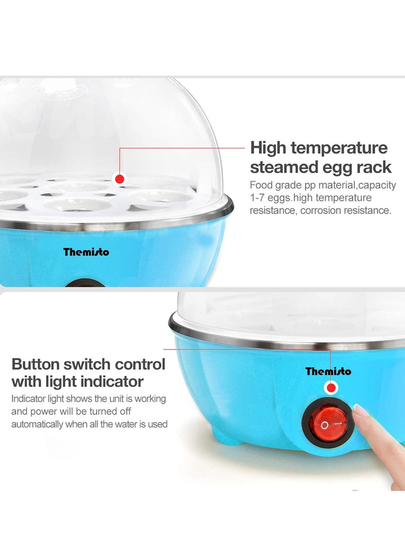 Themisto - THEMISTO Plastic 350 Watts Electric Egg Boiler-Blue, 14 Ounce(414 ml) - Image 1