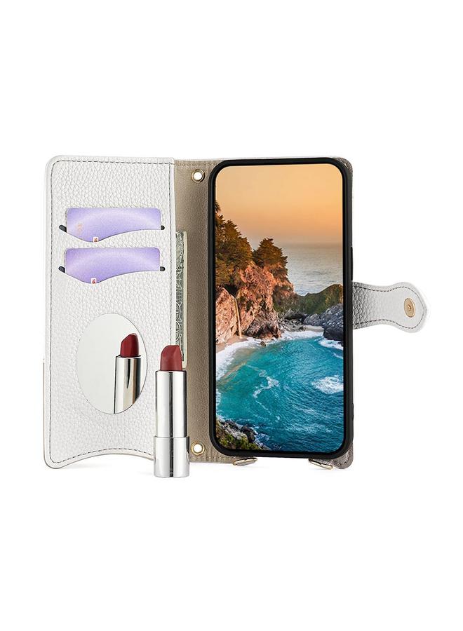 S-TOP Case For Redmi Note 14 4G 163.25mm Crossbody Chain Fishtail Litchi Leather Phone Case - Image 3