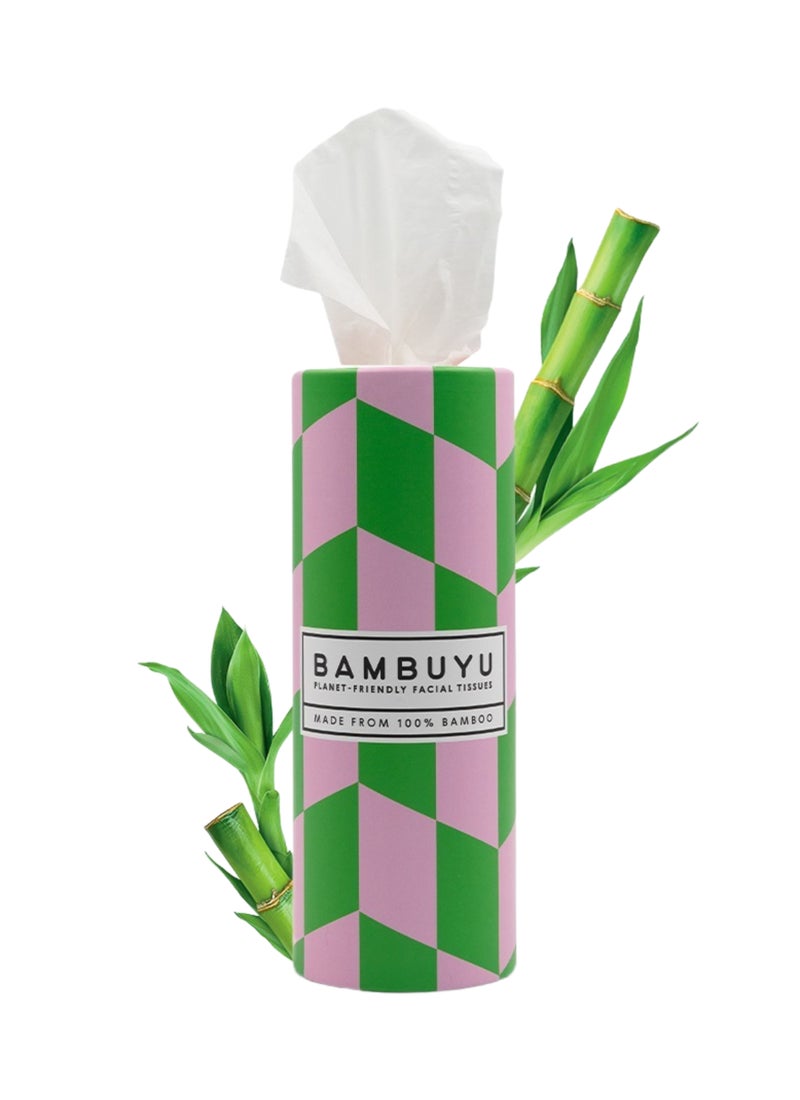 Bambuyu Eco Car Tissues Tube 50 sheets x 3 Ply Pack of 1 - Image 1