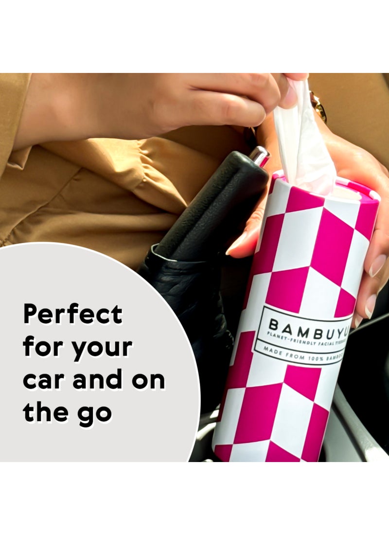 Bambuyu Eco Car Tissues Tube 50 sheets x 3 Ply Pack of 1 - Image 3
