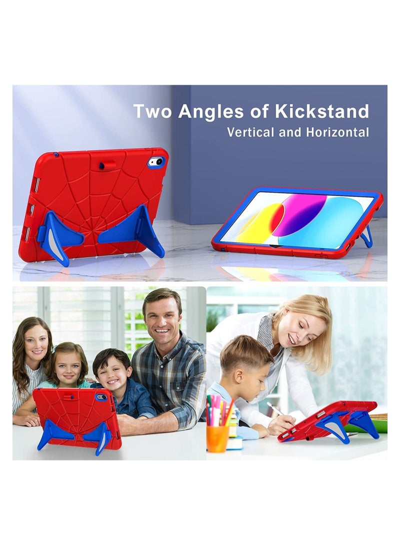 Kids Case for iPad A16 11th Gen 11 Inch 2025 / iPad 10th Gen 10.9 Inch 2022 - for Kids Cute Cool Cartoon Cover with Kickstand u0026 Shoulder Strap u0026 Pen Holder Design Shockproof - Image 4