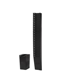 Lathem Expanding Time Card Rack For 7 Inch Cards 25 Pockets Black Plastic Mounting Hardware (257Ex)  - Image 1