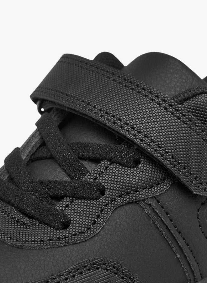 LBL by Shoexpress Boys Panelled School Shoes with Hook and Loop Closure  - Image 5