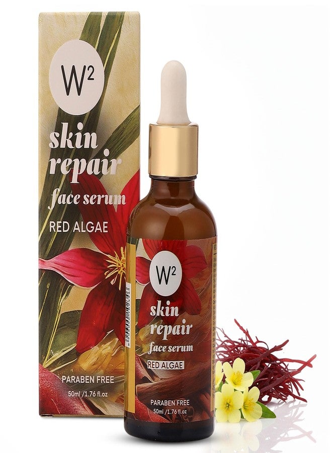 W2 W² Skin Repair Face Serum with Red Algae & Niacinamide | Anti-Aging, Hydrating & Barrier Repair Serum |Fades Dark Spots & Pigmentation | Skin Clarifying & Pore care| For All, Oily, Combination & Normal Skin| Paraben-Free |Silicon-Free, 50ml - Image 1