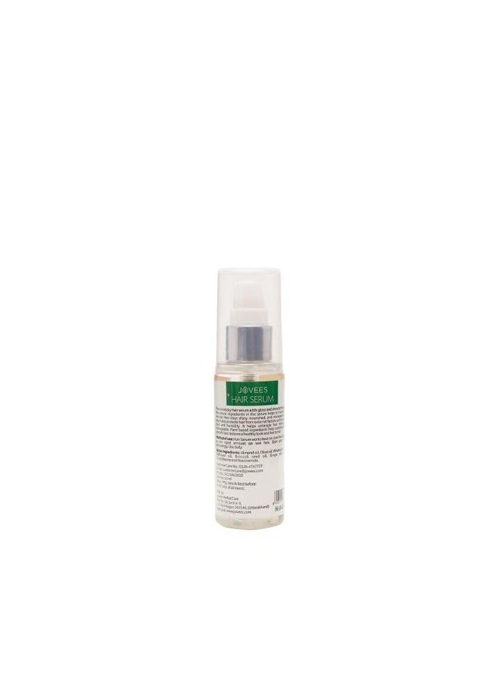 Jovees Herbal Hair Serum Grape Seed and Almond | For Frizzy Hair | Prevents Hairfall | For Men & Women (60ml) - Image 2