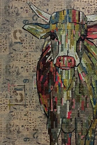 Fiberworks Abilene Cow Collage Quilt Pattern by Laura Heine