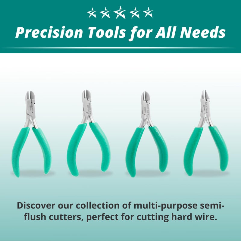 Excelta Bent Long Nose Plier,4-3/4" L,Smooth, 2629 - Image 5