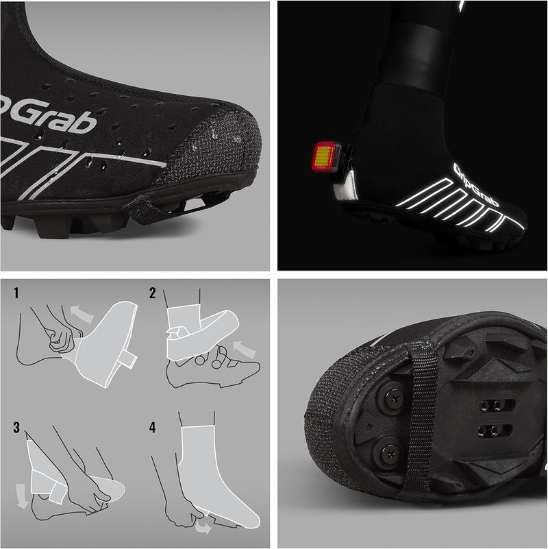 GripGrab RaceThermo X Waterproof Winter Gravel MTB Cycling Shoe Covers Cold Weather Neoprene Offroad Biking Overshoes - Image 3