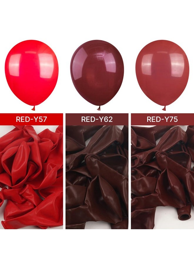 PartyWoo PartyWoo Ruby Red Balloons, 50 pcs 12 Inch Dark Red Balloons, Maroon Balloons for Balloon Garland or Balloon Arch as Birthday Party Decorations, Wedding Decorations, Baby Shower Decorations, Red-Y75  - Image 3