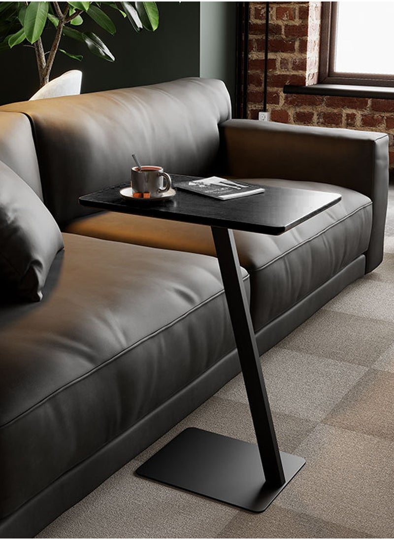 Coffee Table, C Shaped  Sofa Side Table,Iron End Table,Couch Table,for Living Room Bedside Bathroom Office Snack Coffee Tables, Easy Assembly
