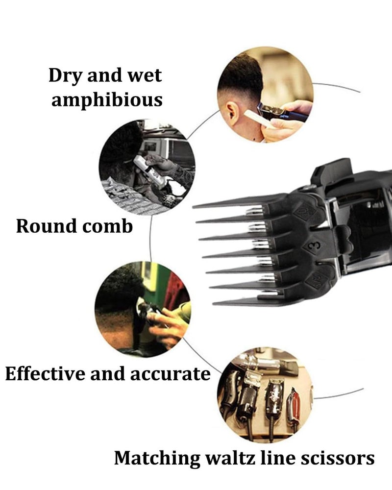 KalamkariX 10PCS Trimmer Clips Only, Clipper and Trimmer Accessories, Professional Hair Clipper Comb Set for Home and Salon Use, Multiple Length Options for Various Hairstyles - Image 3