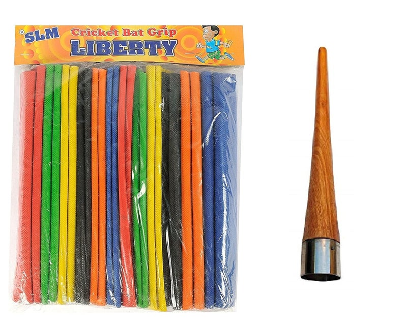 Cricket Grip 24 Pcs and 1 Cone, Full Size Grip (Multicolor)