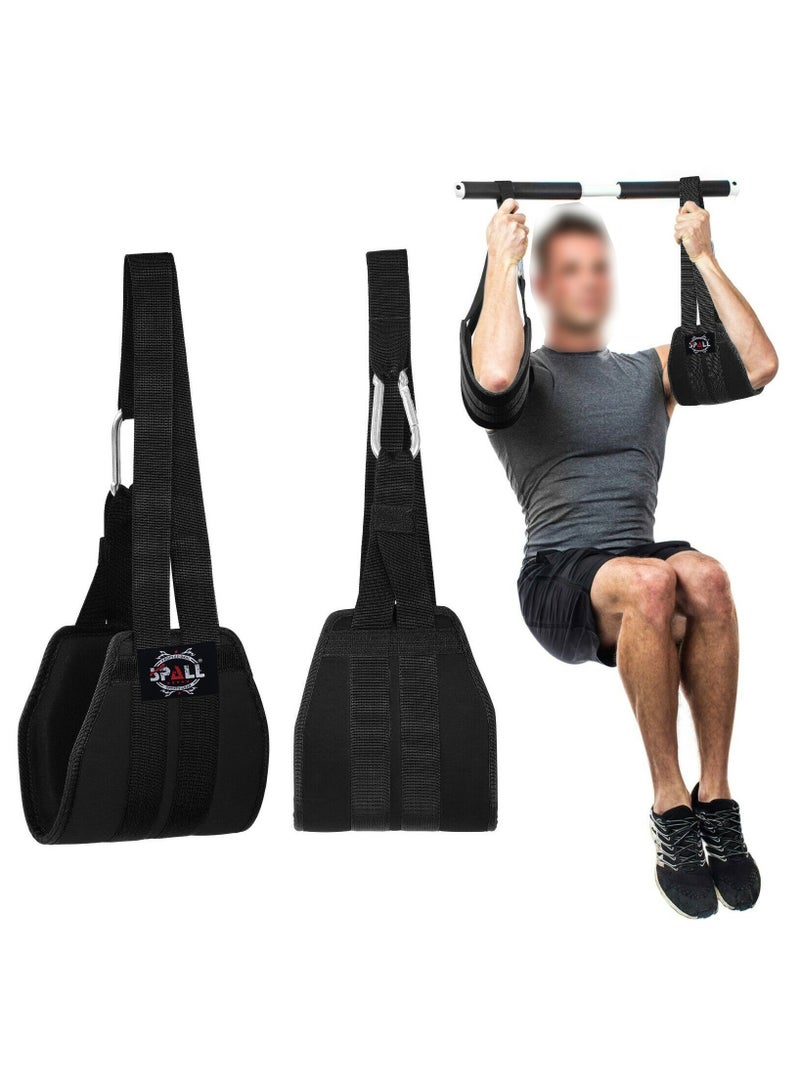 Spall Hanging Ab Strap For Pull Up Bar Workout Fitness Muscle Building Arm Support Gym Equipments And Abdominal Exercise Training For Men And Women  - Image 1