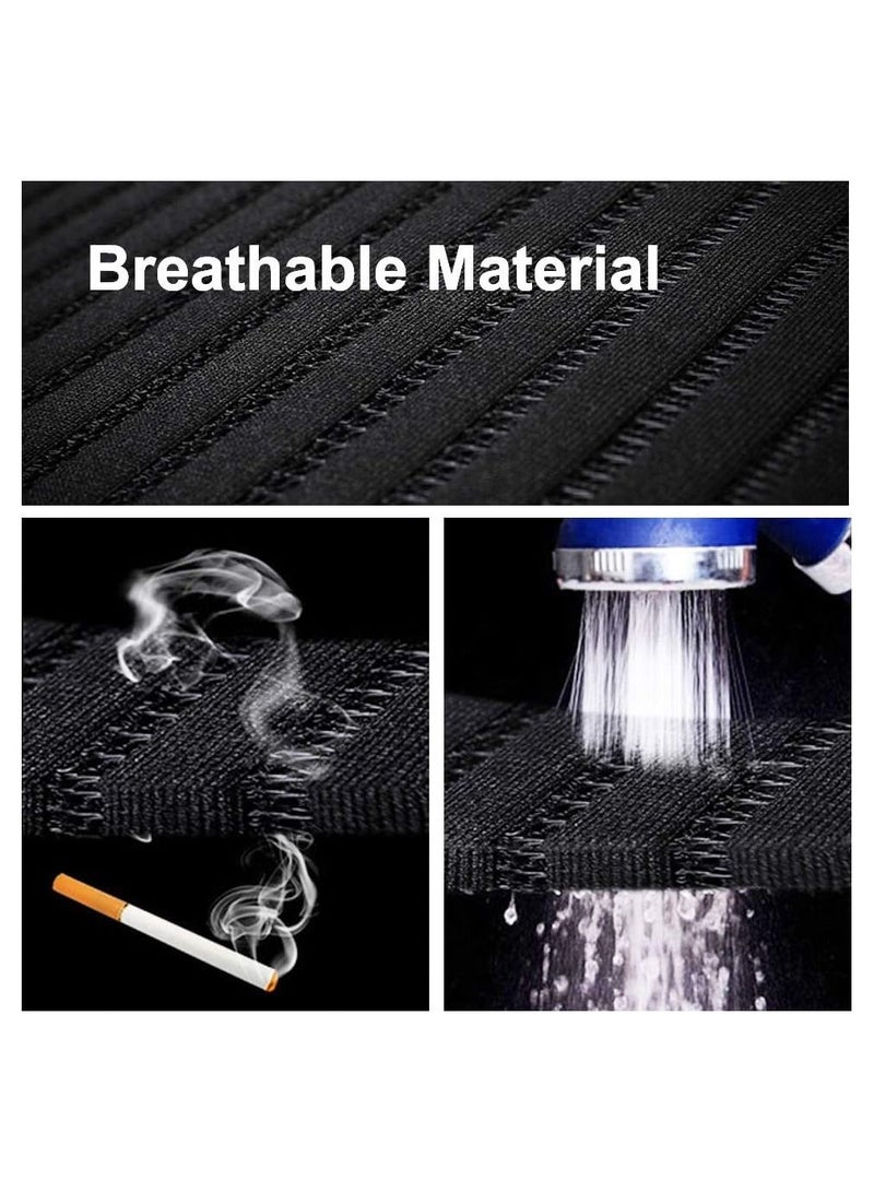 عبوة واحدة من وسادة مقعد السيارة المبردة - غطاء مقعد السيارة القابل للتنفس بجهد 12 فولت مع نظام تكييف الهواء للقيادة الصيفية ، و 3 مستويات تبريد (أسود) - Image 4