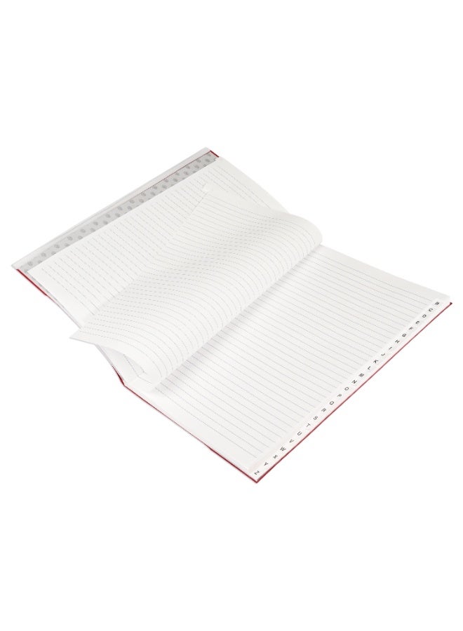 FIS Notebook, PVC Materials, Size Foolscap (210x330mm), 2 Quire, 96 Sheets, Single Line Ruling with English Alphabet Index, Packet of 6 Pieces, Assorted Color-FSNBFS2QIEPVC - Image 4