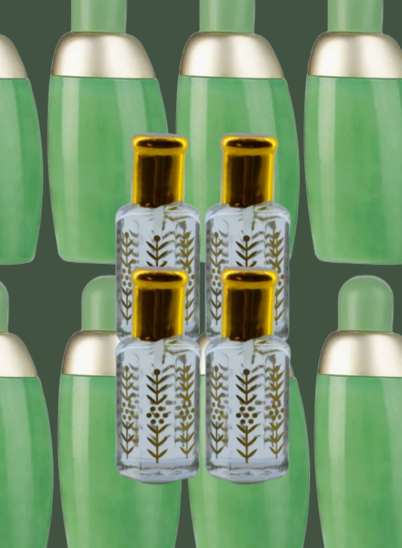 4 Pieces Eden Essential Oil For Women Original Clear 12 Ml