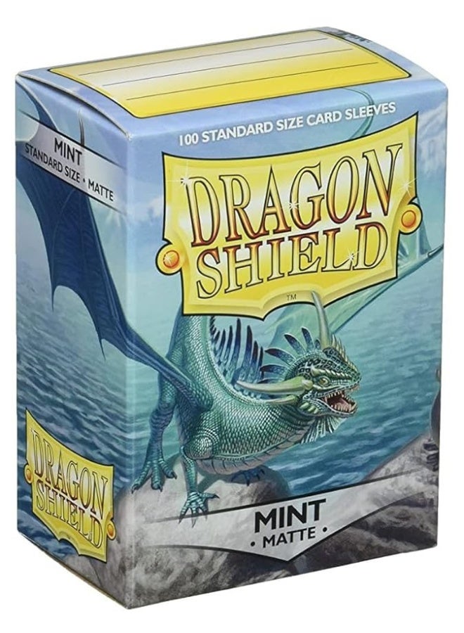Arcane Tinmen Dragon Shield Deck Protective Sleeves for Gaming Cards, Standard Size (100 sleeves), Matte Mint - AT-11025 - Image 1