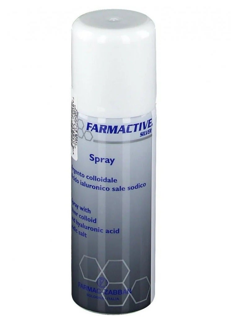 فارماك زبان بخاخ فارماكتيف الإيطالي الأصلي دواء الفضة الغروية للقدم السكرى و الحروق وقرح الفراش والجروح ما بعد العمليات 125 مل - Image 4