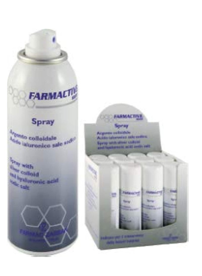 فارماك زبان بخاخ فارماكتيف الإيطالي الأصلي دواء الفضة الغروية للقدم السكرى و الحروق وقرح الفراش والجروح ما بعد العمليات 125 مل - Image 5