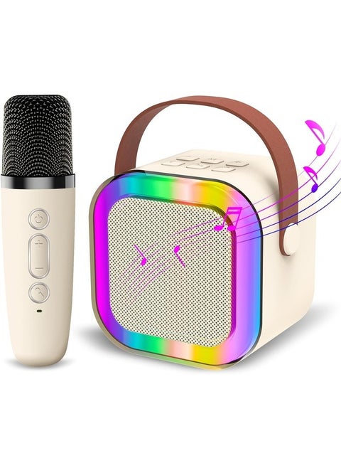 Kids Karaoke Machine, Portable Bluetooth Speaker with Wireless Microphone, Music Player for 4, 5, 6, 7, 8, 9, 10 +Year Old