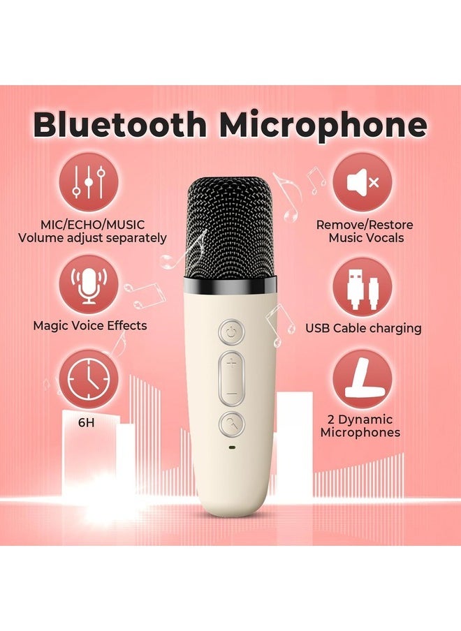 Kids Karaoke Machine, Portable Bluetooth Speaker with Wireless Microphone, Music Player for 4, 5, 6, 7, 8, 9, 10 +Year Old