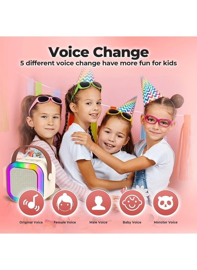 Kids Karaoke Machine, Portable Bluetooth Speaker with Wireless Microphone, Music Player for 4, 5, 6, 7, 8, 9, 10 +Year Old