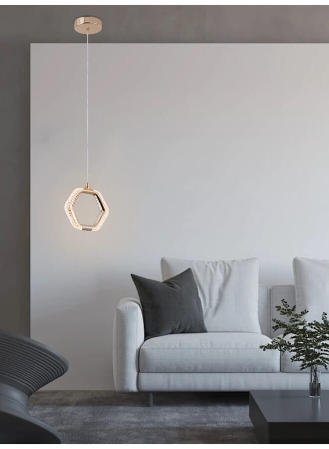 بيست باور مصباح سقف معلق LED مودرن 9892 – 7 واط، بثلاثة أوضاع إضاءة، قاعدة 10 سم، وسلك قابل للتعديل حتى 180 سم – أنيق للمطبخ أو غرفة الطعام والمعيشة - Image 1