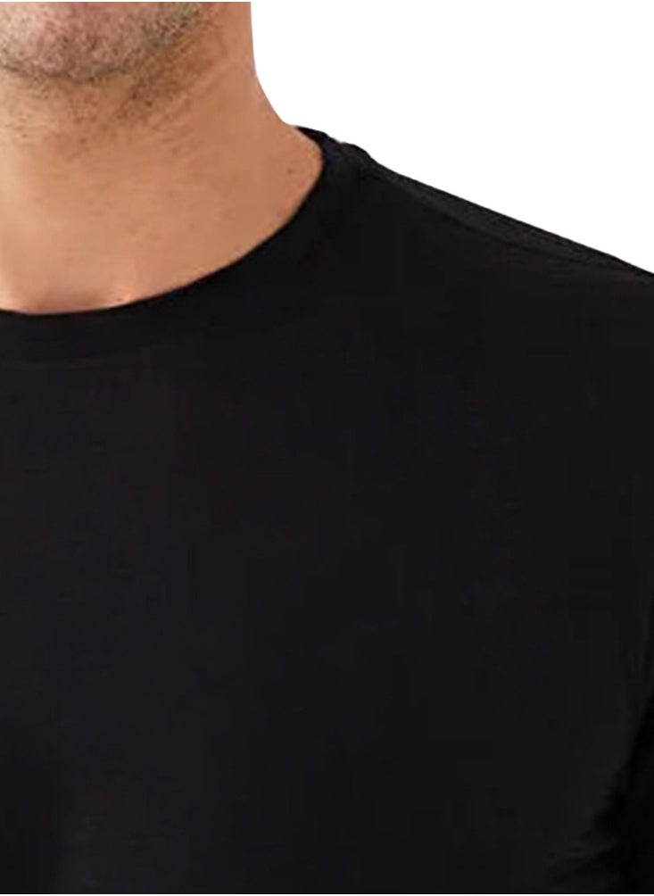 Nileton Slim Fit T-shirt For Men - Viscose - Half Sleeves Crew Neck Tee  - Image 3