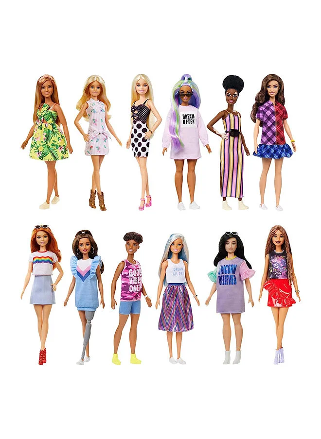 باربي Fashionistas Doll-Assorted