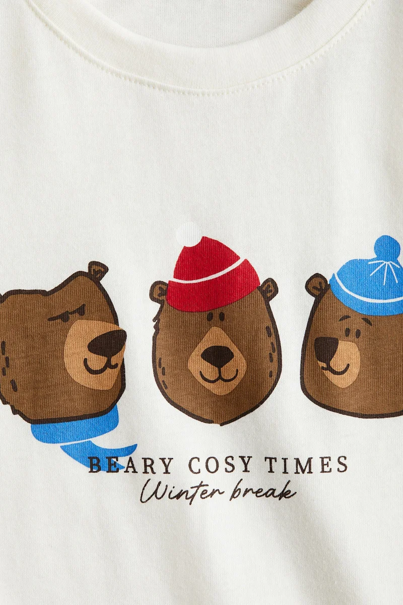 H&M Motif-detail cotton T-shirt