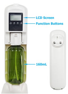 Mi VAZA Air Fragrance Device - Air Freshener - Essential Oil Diffuser - Waterless Fragrance Diffuser - Air Perfuming Device with LCD Screen - Built-in Bluetooth - Wall Mounted Aroma Diffuser - Smart Automatic Spray - Cordless Deodorizer - 160ml  - Image 2