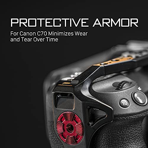 Tiltaing Full Camera Cage Compatible with Canon C70 – Black | Mount Accessories via NATO Rail, Arri Compatible Rosette, Cold Shoe Receivers, 1/4"-20 Threads with Locating Pins - Image 2