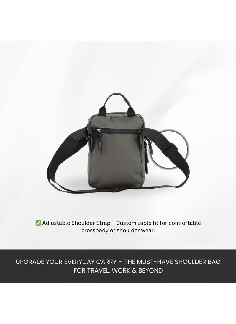 Discovery SHIELD RPET Polyester Tablet Utility Bag Khaki, Compact Travel Bag for Men and Women, Shoulder Bag, Portable Organizer, Sustainable Material and Eco Friendly - pzsku/Z830B2F52043382C91112Z/45/_/1740472993/9523ba32-0198-47dd-a86e-d5996d633d46