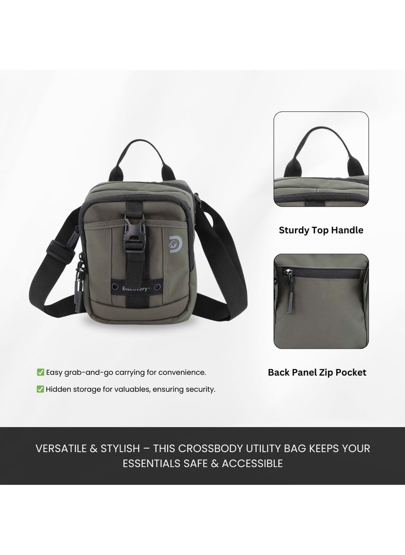 Discovery SHIELD RPET Polyester Tablet Utility Bag Khaki, Compact Travel Bag for Men and Women, Shoulder Bag, Portable Organizer, Sustainable Material and Eco Friendly - pzsku/Z830B2F52043382C91112Z/45/_/1740473024/a443eab1-df4e-49dc-80c4-209712ae7111