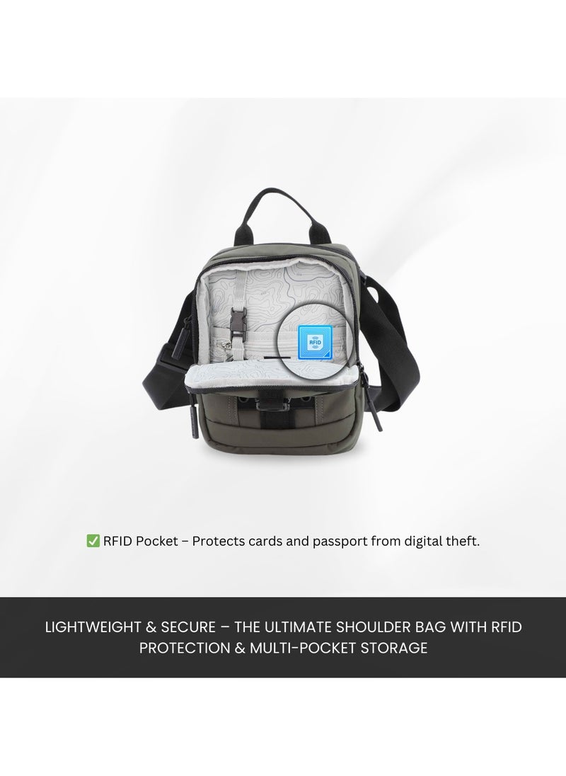 Discovery SHIELD RPET Polyester Tablet Utility Bag Khaki, Compact Travel Bag for Men and Women, Shoulder Bag, Portable Organizer, Sustainable Material and Eco Friendly - pzsku/Z830B2F52043382C91112Z/45/_/1740473034/924d8b73-b040-4e9f-8de0-8b3a8c5580e4