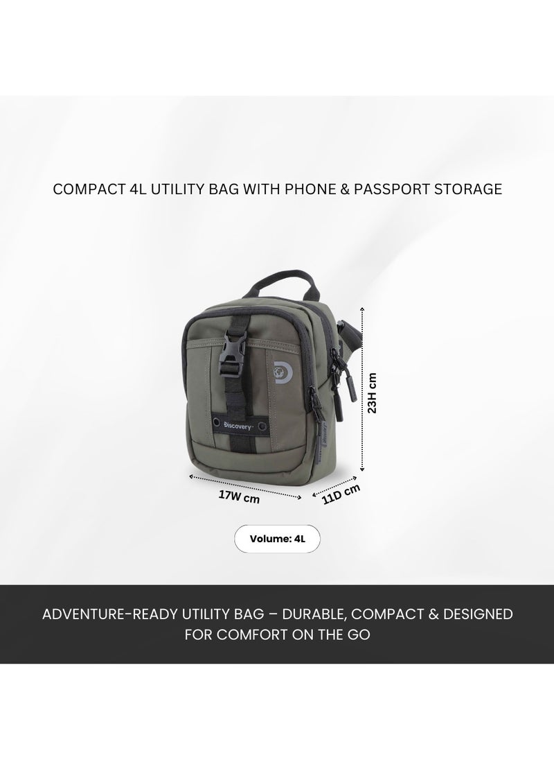 Discovery SHIELD RPET Polyester Tablet Utility Bag Khaki, Compact Travel Bag for Men and Women, Shoulder Bag, Portable Organizer, Sustainable Material and Eco Friendly - pzsku/Z830B2F52043382C91112Z/45/_/1740473044/fd4a63cd-8585-43b9-84a2-95dd77aacc5b