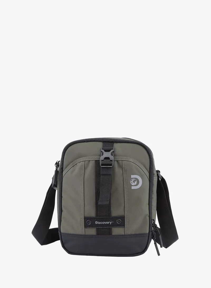 Discovery Discovery SHIELD RPET Polyester Tablet Utility Bag Khaki, Compact Travel Bag for Men and Women, Shoulder Bag, Portable Organizer, Sustainable Material and Eco Friendly