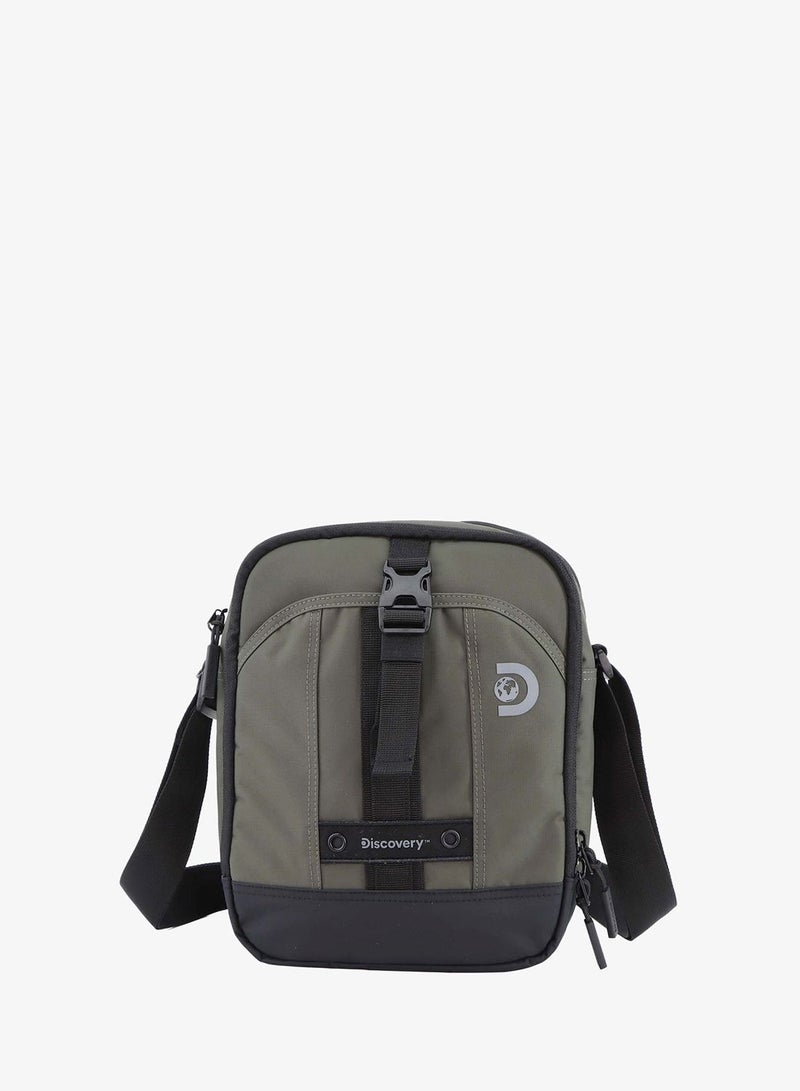 Discovery SHIELD RPET Polyester Tablet Utility Bag Khaki, Compact Travel Bag for Men and Women, Shoulder Bag, Portable Organizer, Sustainable Material and Eco Friendly - Image 1