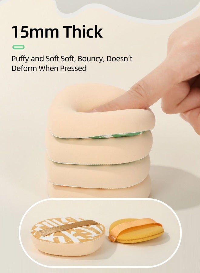 Zcheer 3pcs Marshmallow Makeup Sponge Set, Soft & Bouncy High-Density Powder Puff for Foundation/BB/Primer/Compact/Contour/Blush/Highlighter, Wet & Dry Use with Breathable - Image 5