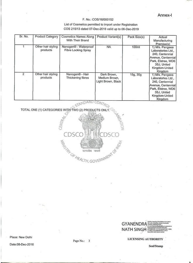 Nanogen - Combo of 2 Nanogen Thickening Hair Fibres Dark Brown 30gms - Image 4