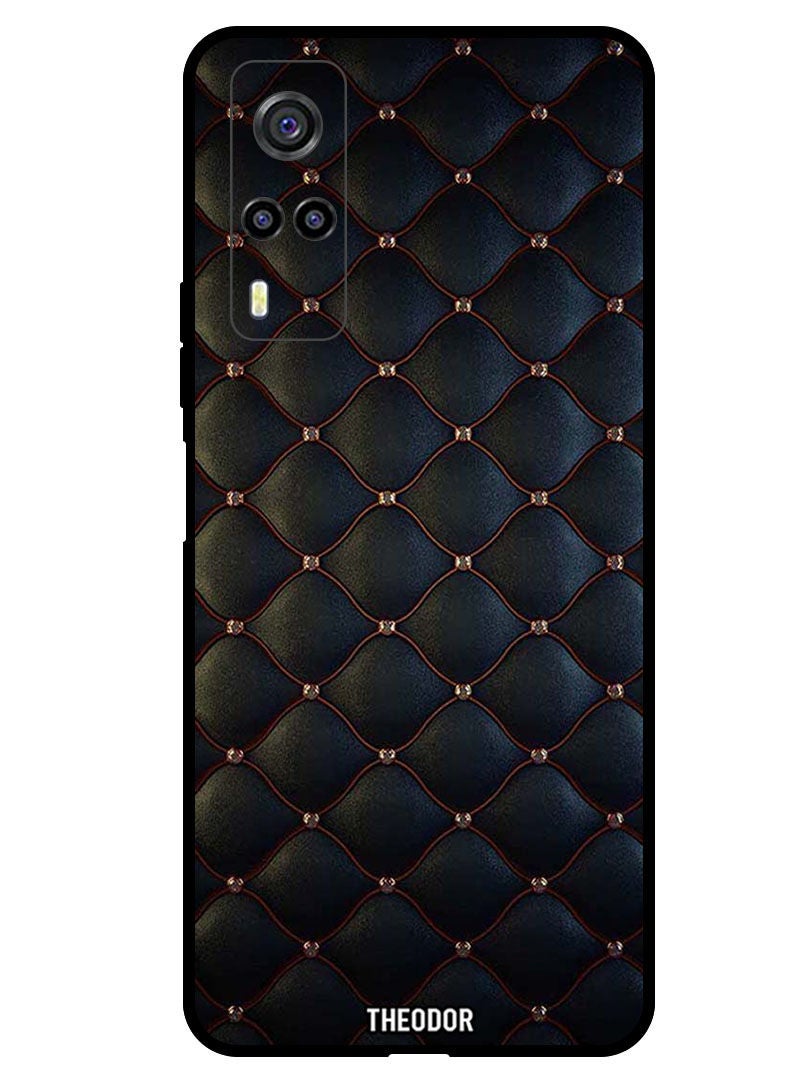 Theodor Protective Case Cover For VIVO Y53S 4G  Stappers On Black Cloth Pattern - Image 1