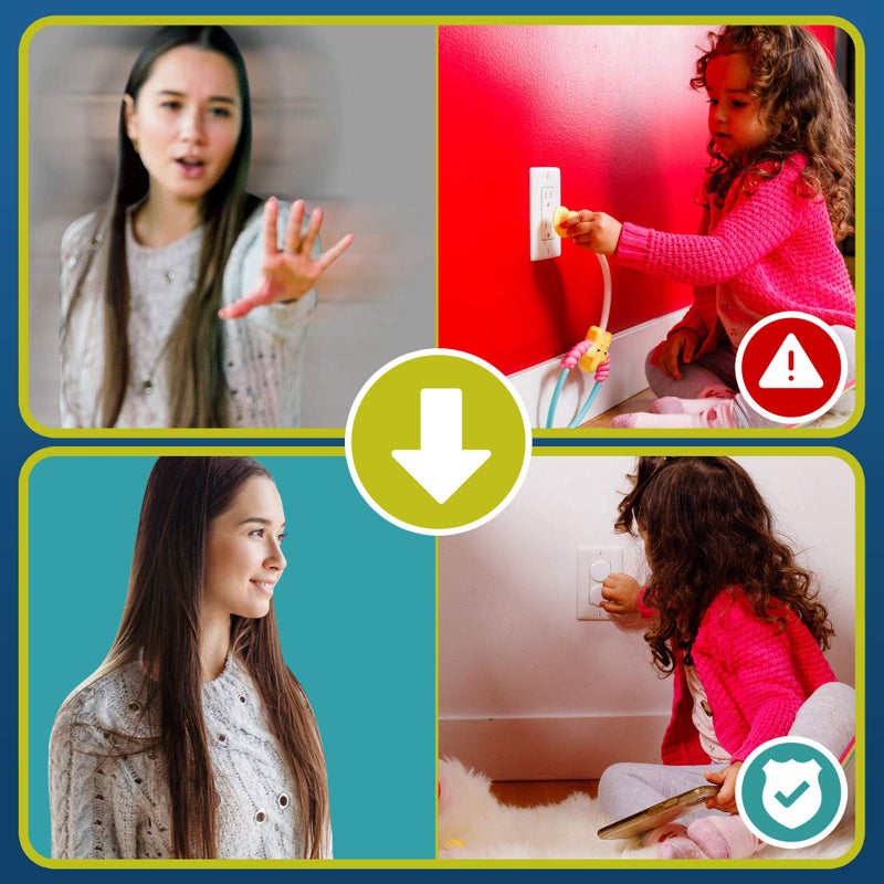 Wappa Baby Outlet Covers Baby Proofing (32 Pack) By Wappa Baby | Safe & Secure Electric Plug Protectors | Sturdy Childproof Socket Covers For Home & Office | Easy Installation | Protect Toddlers & Babies | White - Image 2