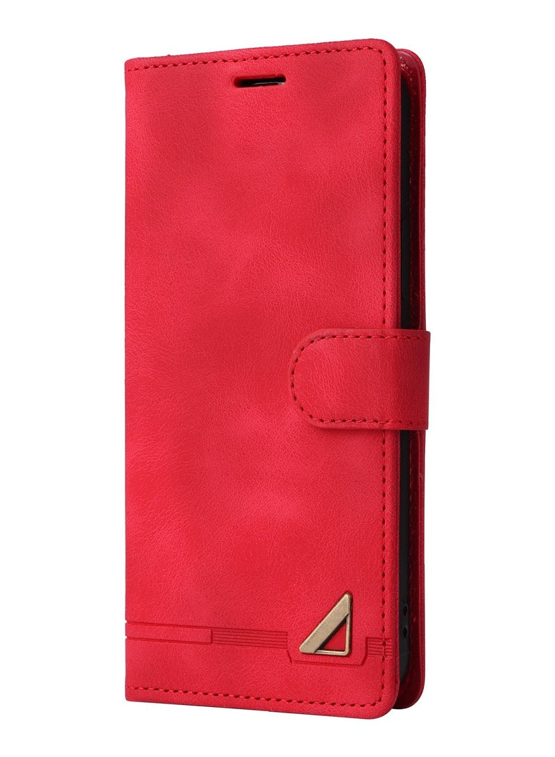 Suteni Flip Cover Hidden Card Slots Leather Phone Case for Samsung - Image 1