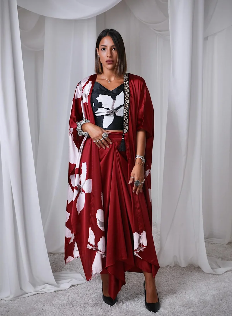 ECSTACY Cape Dress set