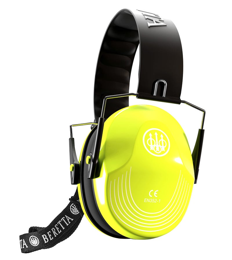 Beretta Safety Pro Earmuff, Yellow Fluorescent, One Size - Image 1