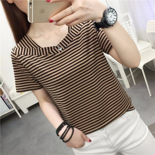 chubby girl plus size Loose Cotton Short-sleeved T-shirt Womens Summer Korean-style Half-sleeved T-shirt Belly Hide Flesh Top Clothes camel 369 - pzsku/Z830B7F8699A54E539CC3Z/45/1746187595/db311229-1f39-4a6d-bcb4-2ba6d0e8dbf1